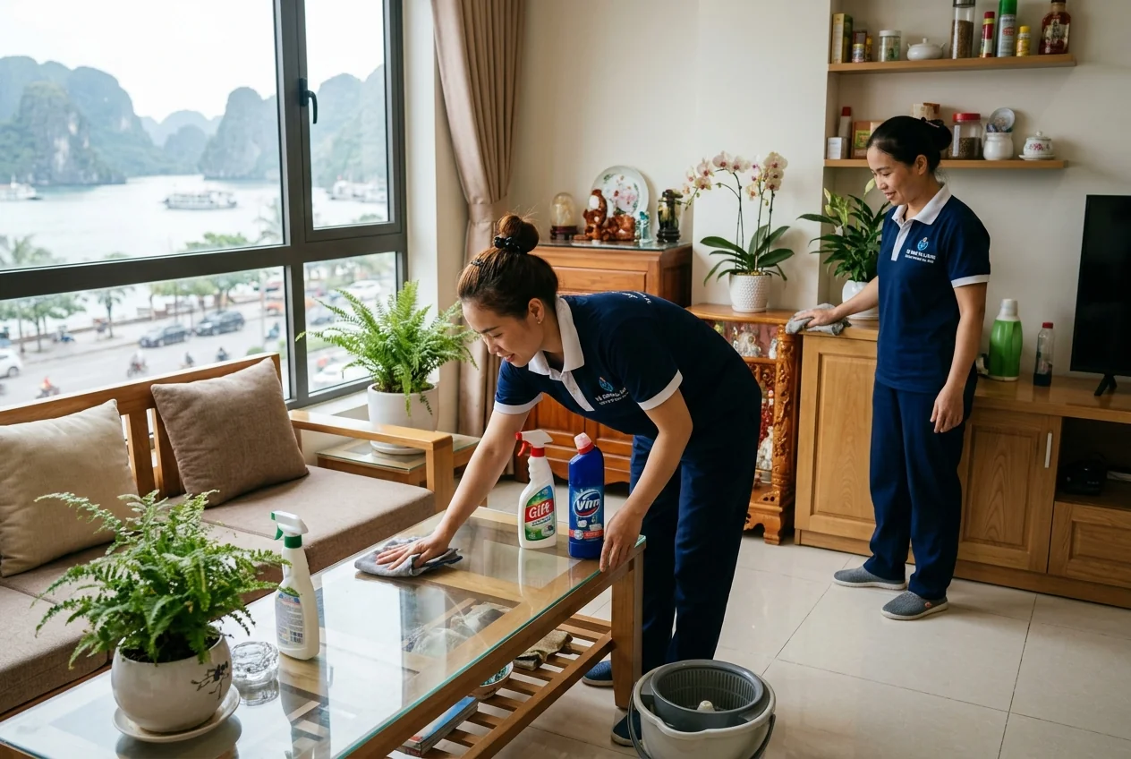 Dịch vụ dọn nhà tại Hạ Long của Nhà Sạch Hạ Long