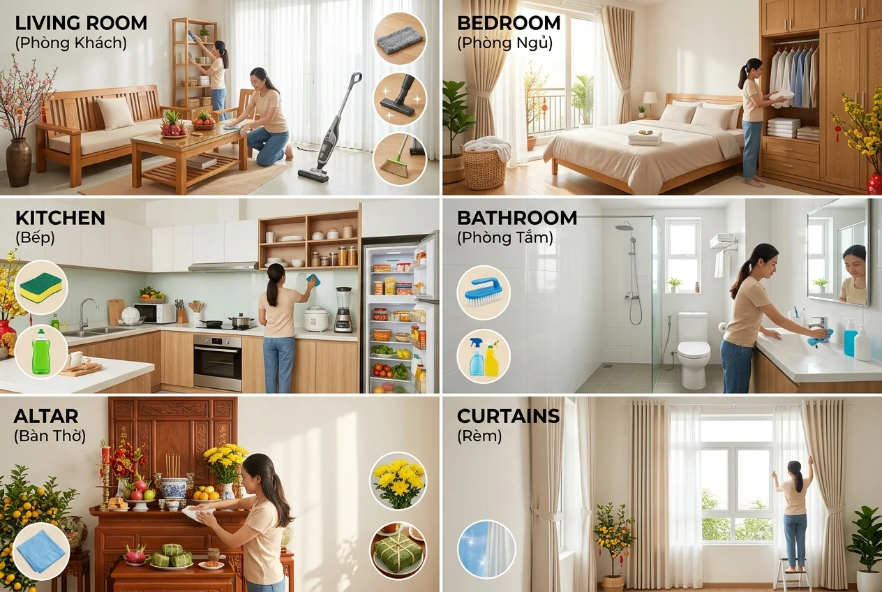 Gói dọn nhà Tết tại Hạ Long bao gồm những gì