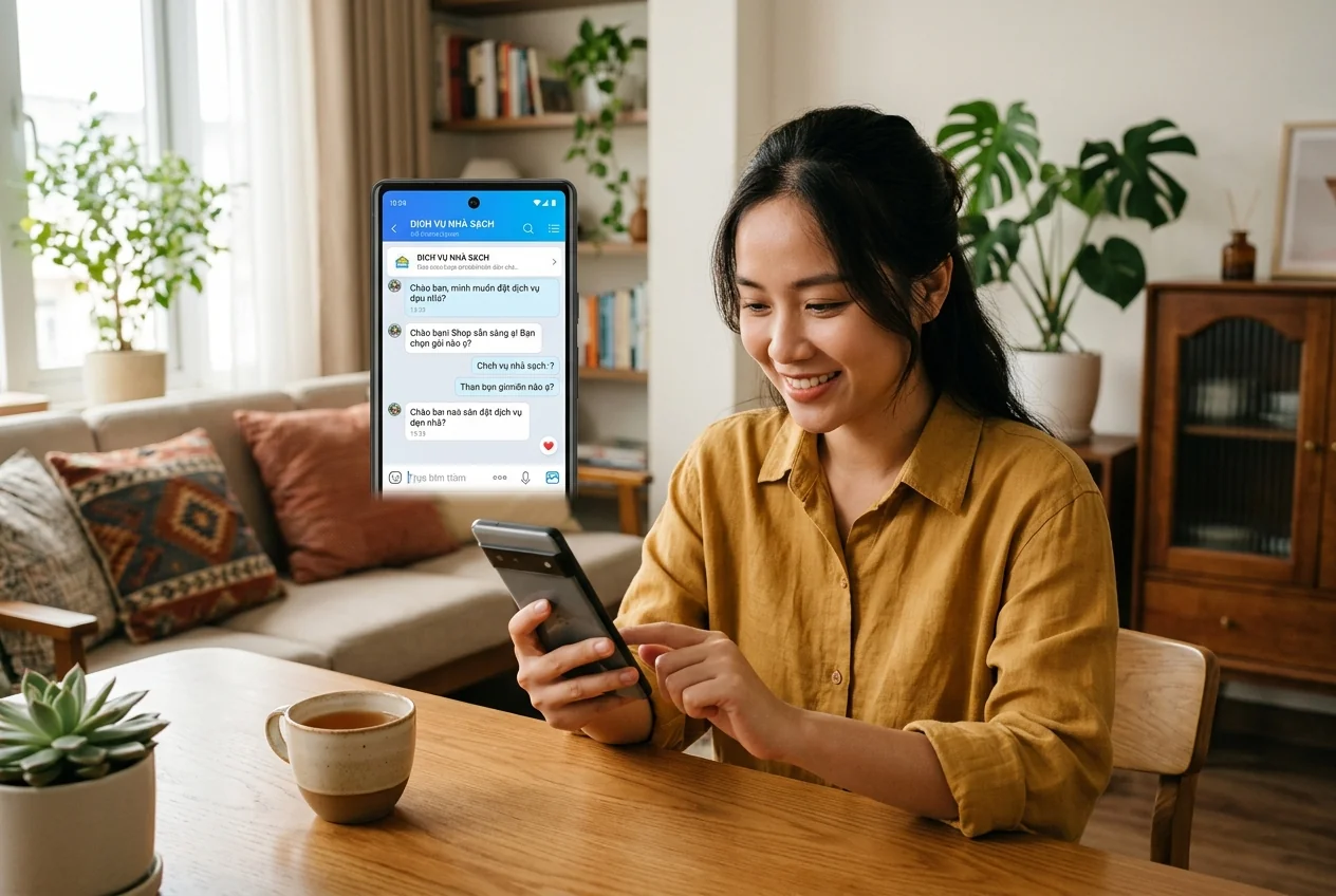 Cách đặt dịch vụ tẩy mỡ bếp/vặn canxi phòng tắm tại Hạ Long