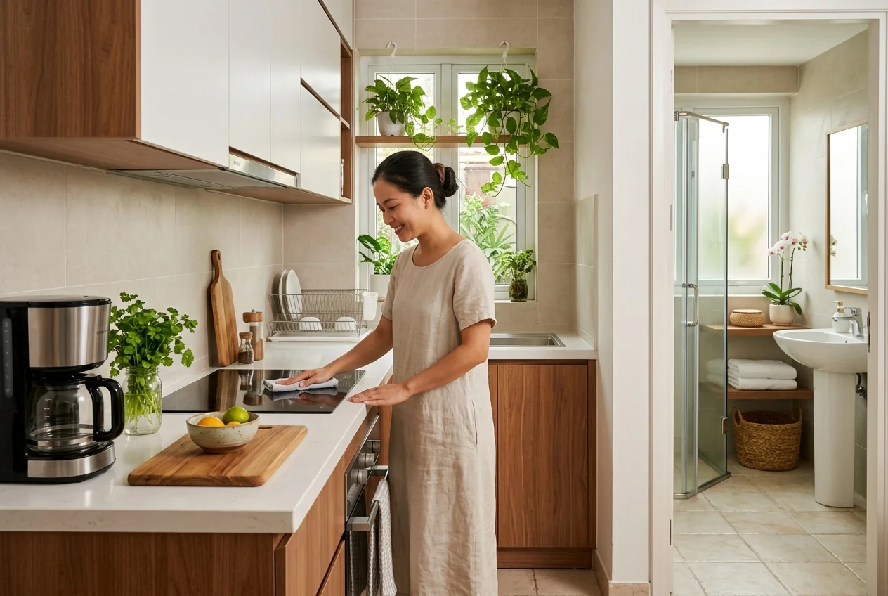 Thứ tự ưu tiên dọn nhà theo từng phòng - bếp và phòng tắm cần dọn thường xuyên nhất