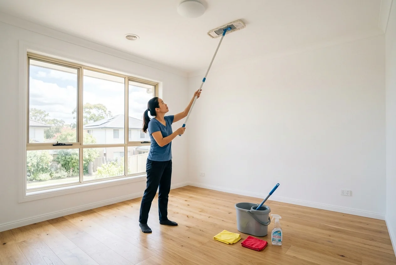 Checklist vệ sinh nhà mới trước khi dọn vào ở - thứ tự từ trên xuống, từ trong ra ngoài