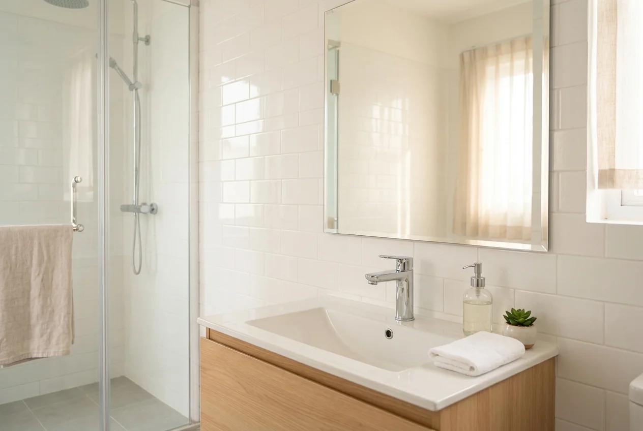 Vệ sinh phòng tắm sạch sâu và diệt khuẩn đúng kỹ thuật - thứ tự từ trên xuống dưới