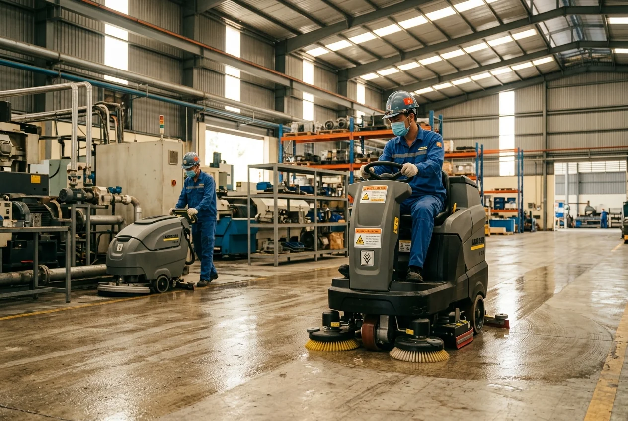 Thiết bị vệ sinh công nghiệp chuyên dụng cho nhà xưởng tại Hạ Long