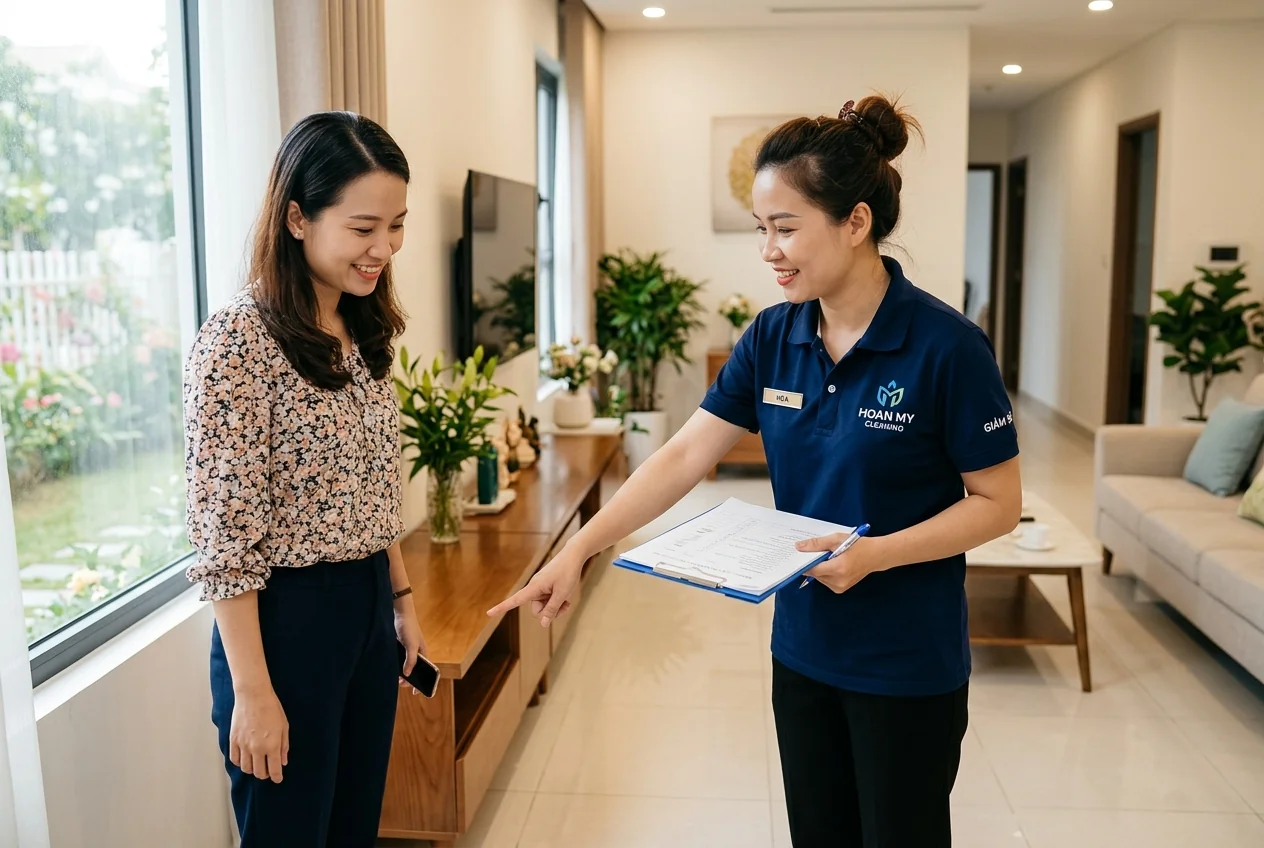 Nghiệm thu và bàn giao sau khi hoàn thành vệ sinh công nghiệp tại Hạ Long